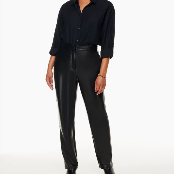 ARITZIA BABATON VEGAN LEATHER COMMAND PANT - Picture 11 of 11
